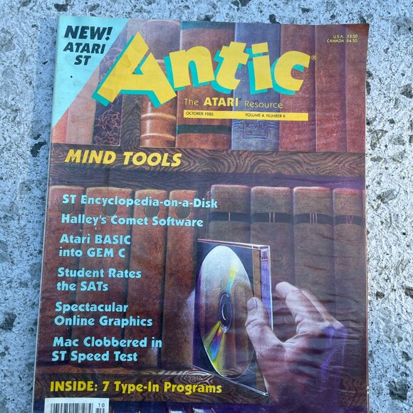Antic Atari Resource Vtg Magazine Lot 3 - Picture 4 of 7